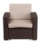 Merrick Lane Malmok Outdoor Furniture Resin Chair Faux Rattan Wicker Pattern Patio Chair With All-Weather Cushion
